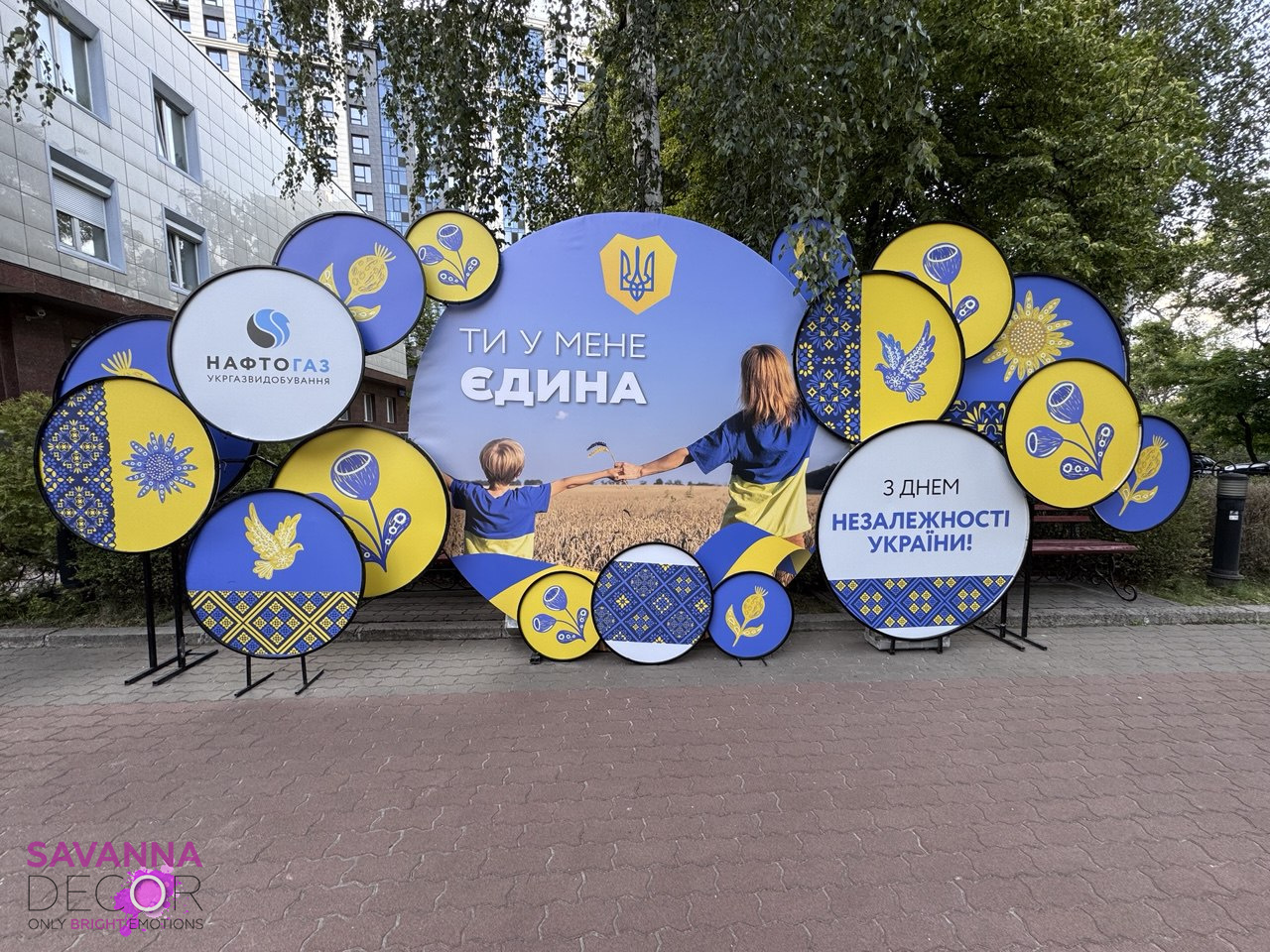 Фотозона з різнорівневими колами